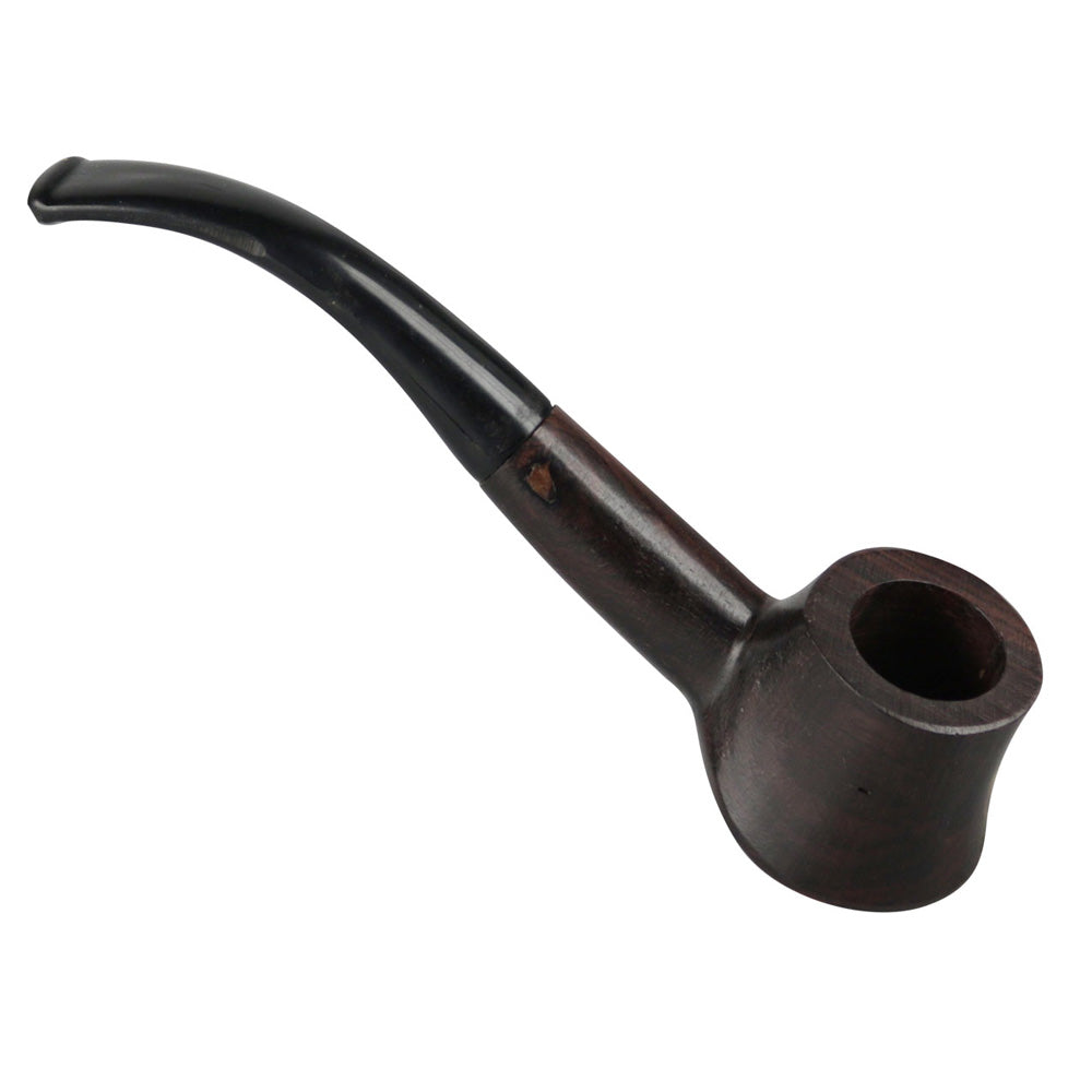 THE HIGH CULTURE Wood Half Bent Style Hand Pipe