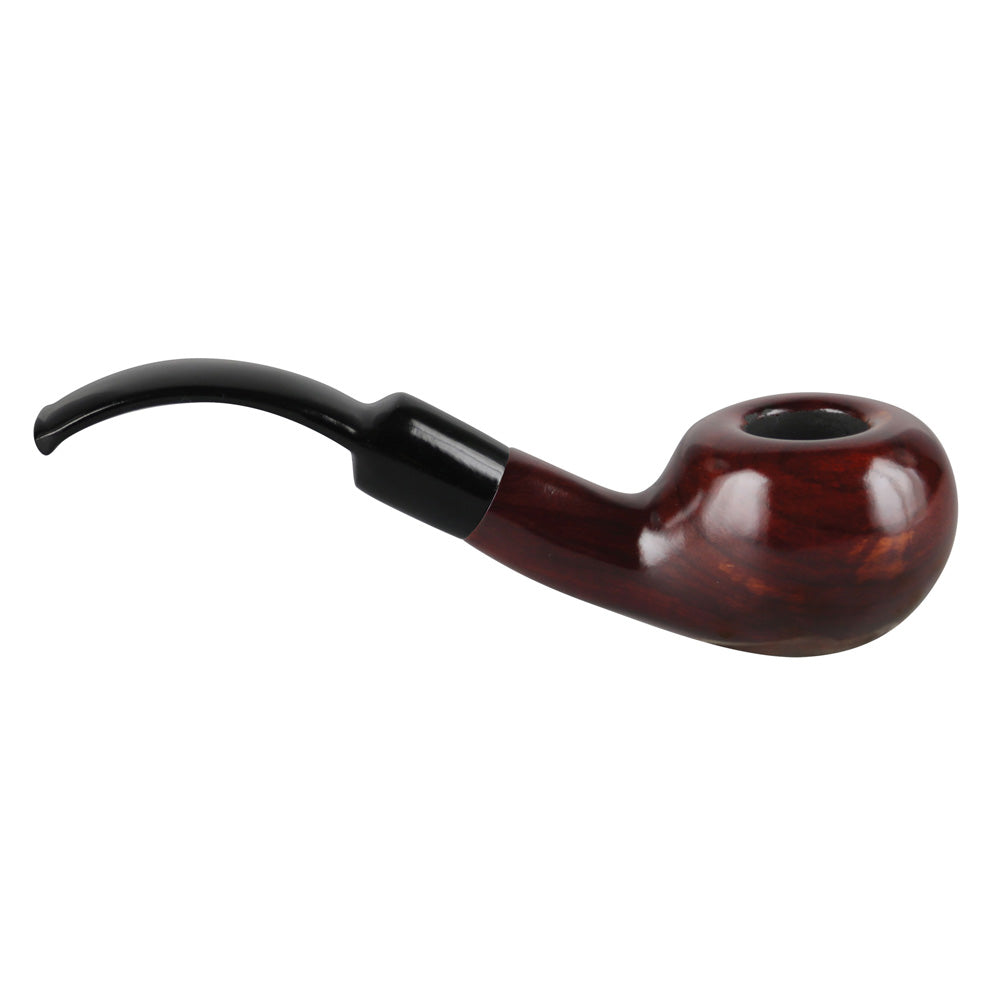 Pulsar Shire Pipes Bent Tomato Cherry Wood - 5.3"