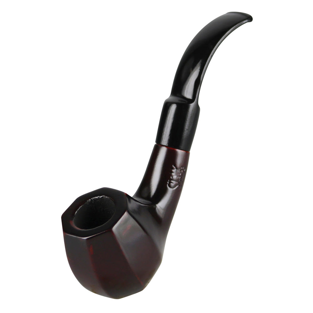 Pulsar Shire Pipes Bent Octagon Brandy Cherry Wood - 5.5