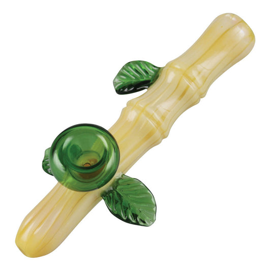 The High Culture  Bamboo Glass Hand Pipe - 6.5"