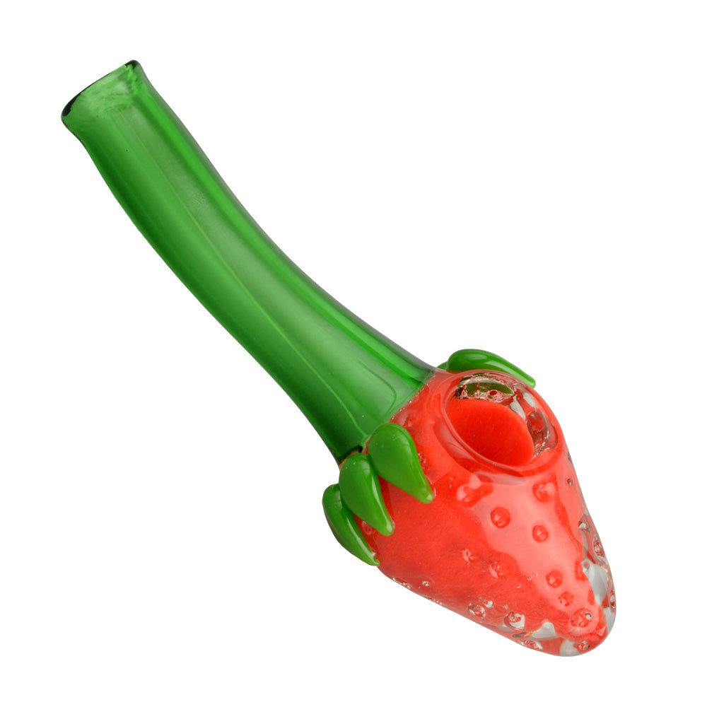 The High Culture Strawberry Blossom Glass Hand Pipe - 5.5