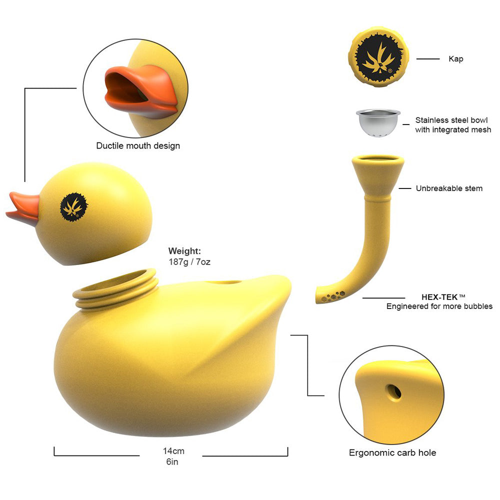 Piecemaker Kwack Silicone Duck Bong