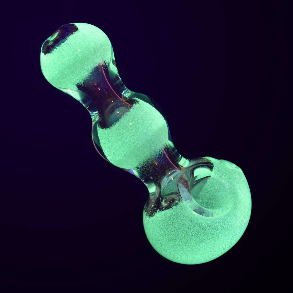 Triple Glow Bubble Fumed Spoon Pipe