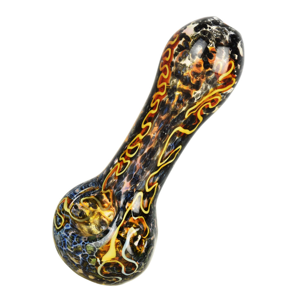 The High Culture Fritted Squiggle Glass Spoon Pipe