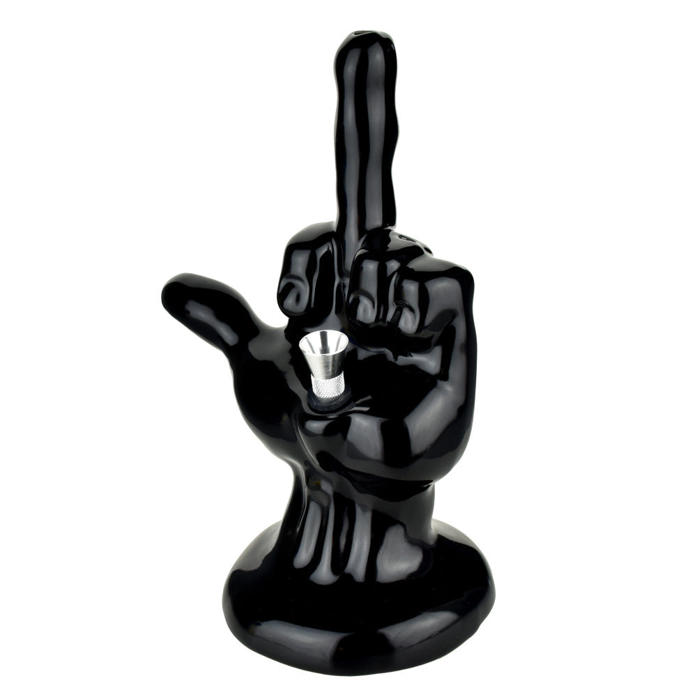 The High Culture One-Fingered Salute Ceramic Bong