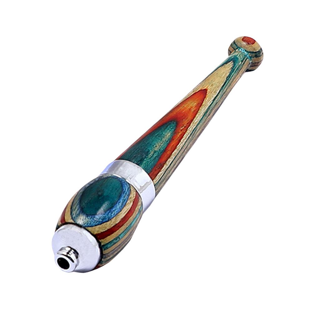 The High Culture Rainbow Wood Zeppelin One Hitter Pipe