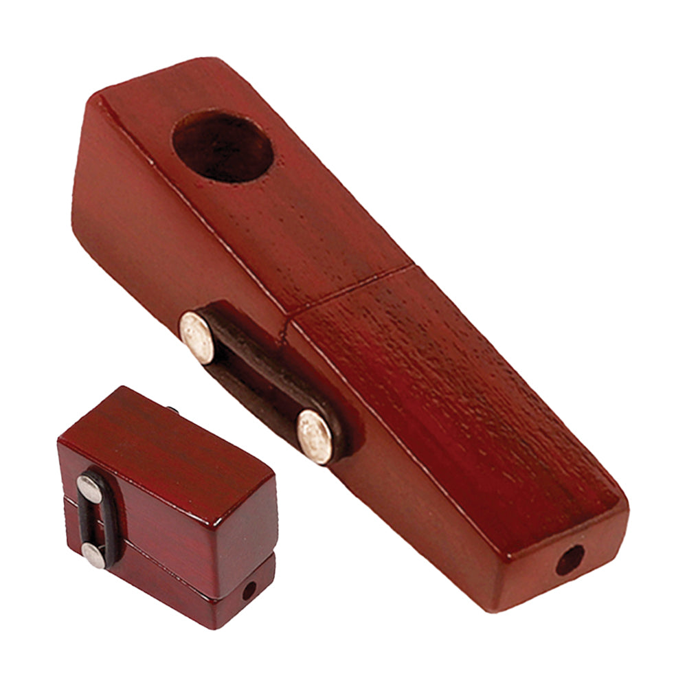 The High Culture Square Foldable Wood Hand Pipe