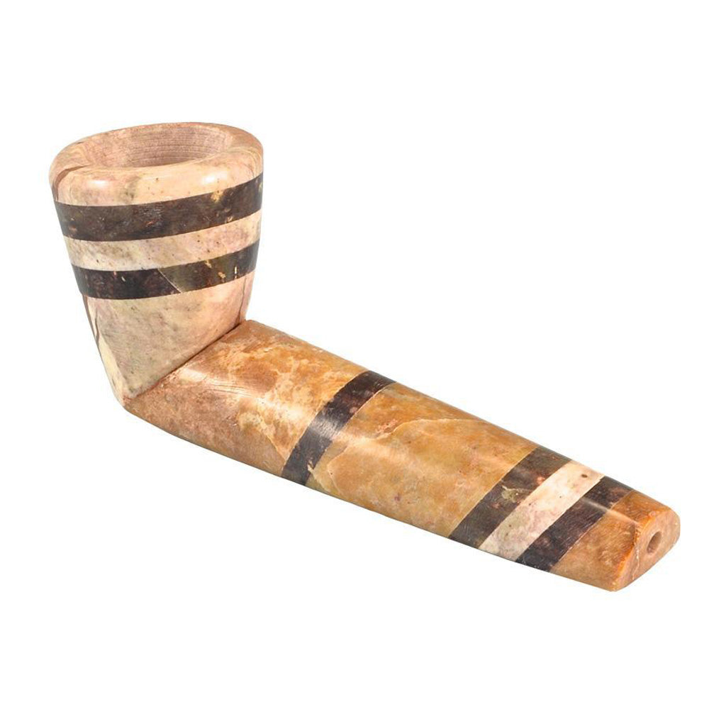 The High Culture Tri-Tone Marble-Colored Stone Pipe