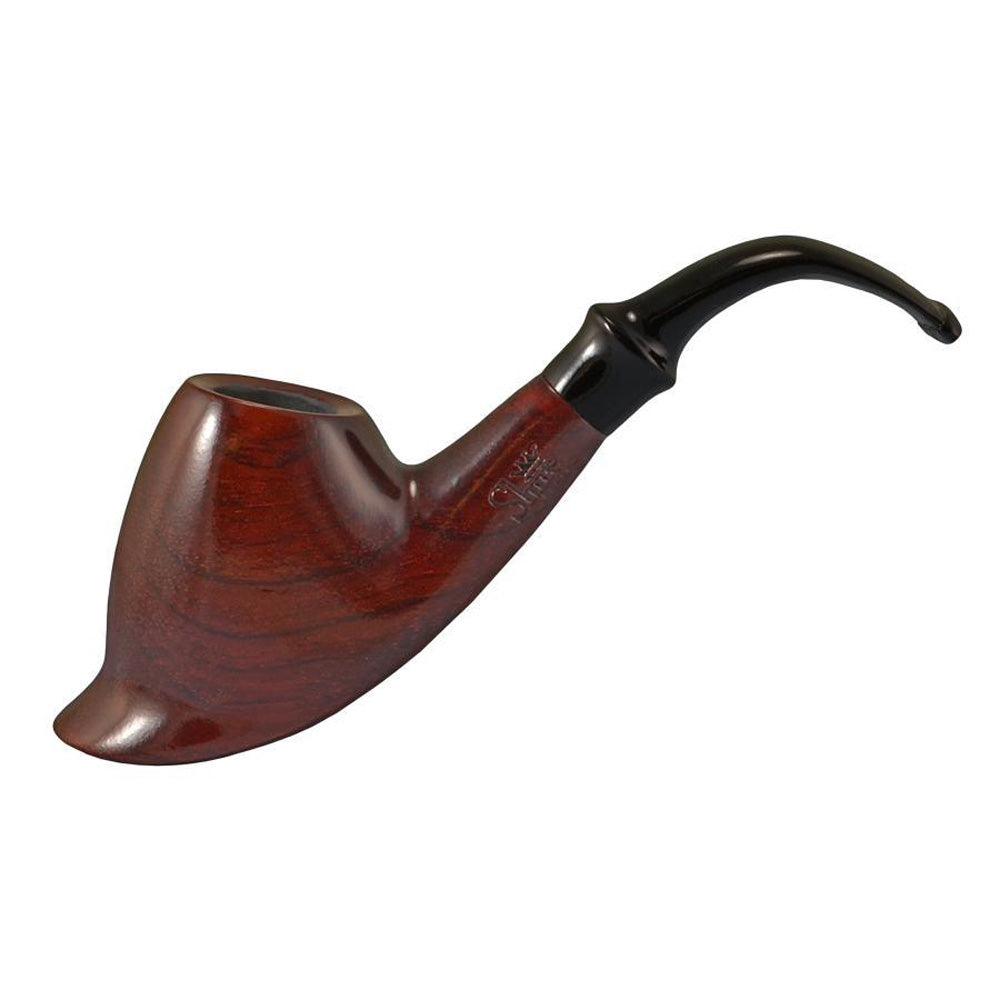 Pulsar Shire Pipes Bent Volcano Cherry Wood Tobacco Pipe - 6â€