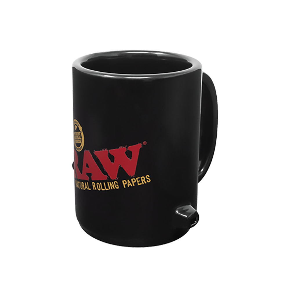 Raw Wake Up & Bake Up Ceramic Cone Mug Pipe- 10oz