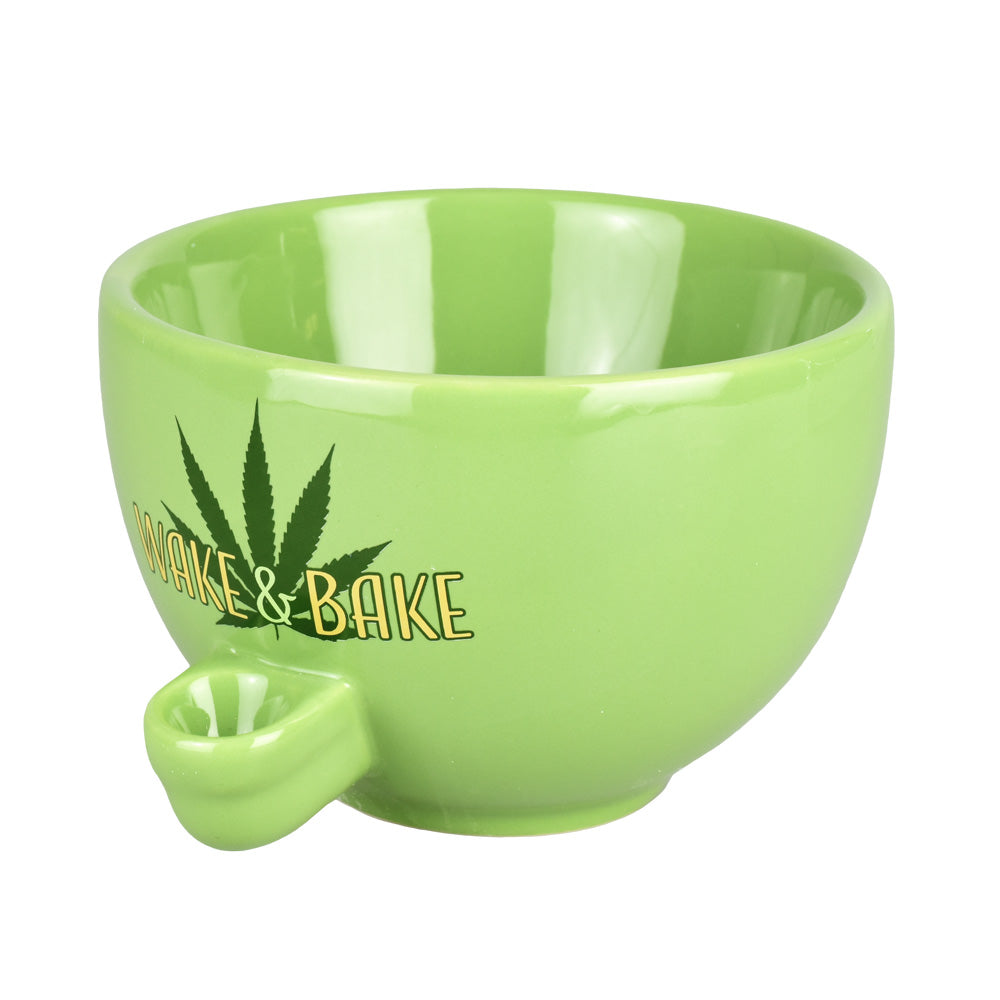 The High Culture  Wake and Bake Ceramic Bowl Pipe - 18oz
