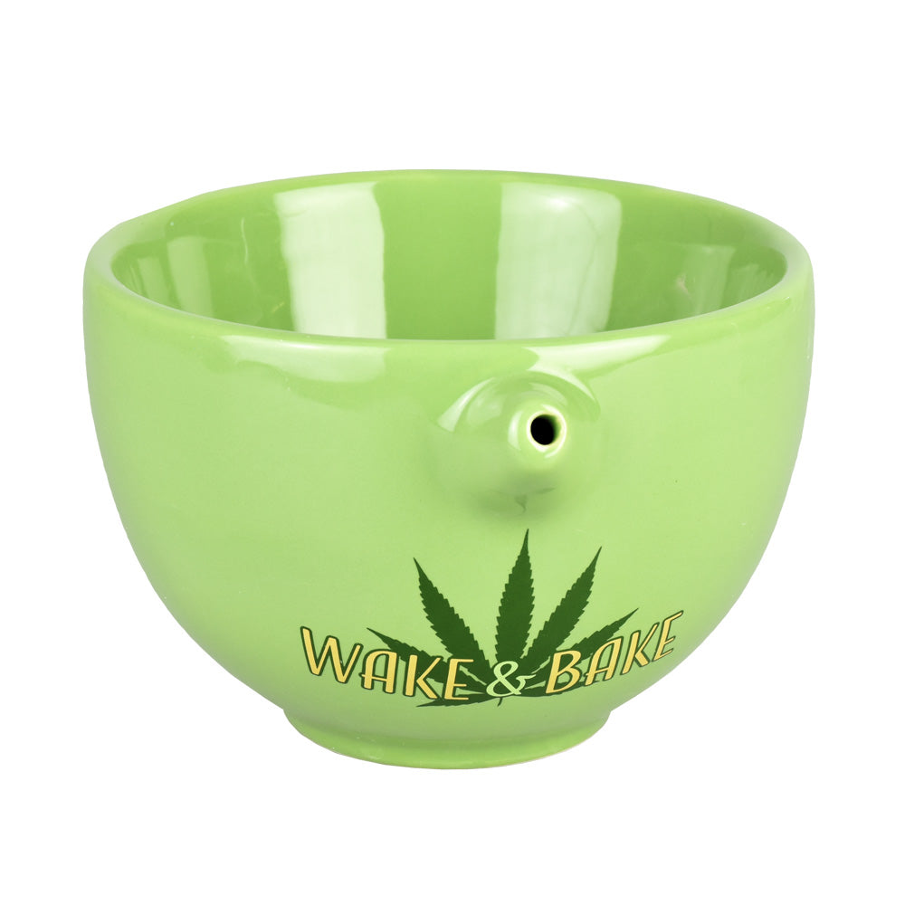 The High Culture  Wake and Bake Ceramic Bowl Pipe - 18oz