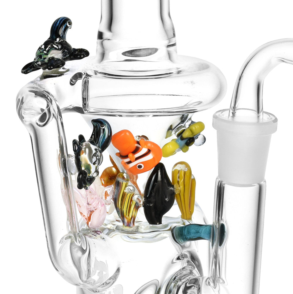 Empire Glassworks Mini Recycler Dab Rig - 8"/14mm F/Under the Sea