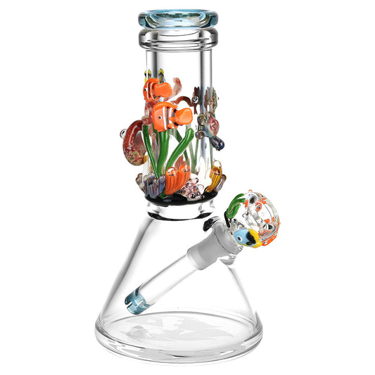 Empire Glassworks Baby Beaker Water Pipe - 8"/14mm F/Under the Sea