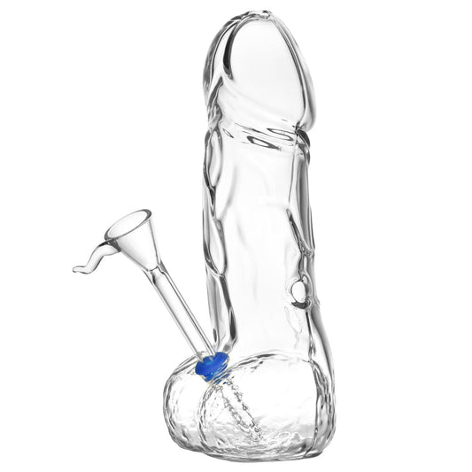 The High Culture Glass Phallus Water Pipe - 7.5"