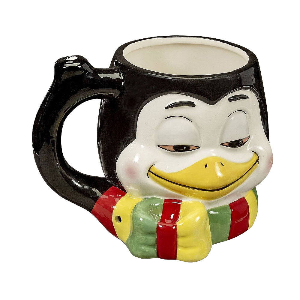 Stoner Penguin Ceramic Pipe Mug - 16oz