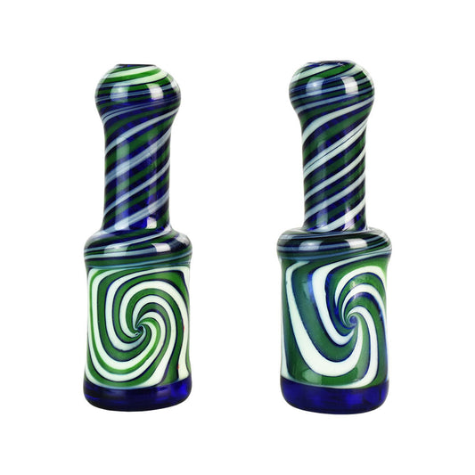 The High Culture Wild Swirl  Portal Chillum Pipe - 3.5"