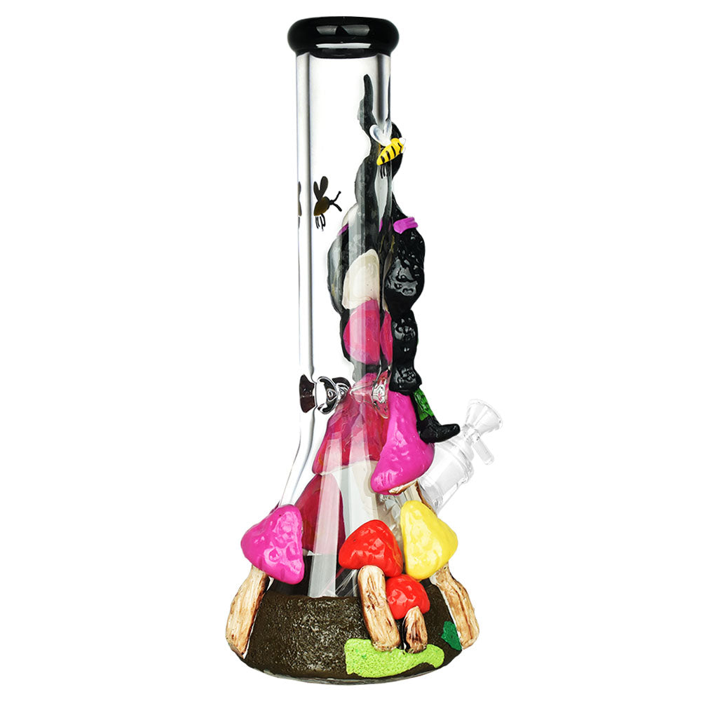 The High Culture Witches 3D Painted Beaker Water Pipe Bong - 14" / 14mm F