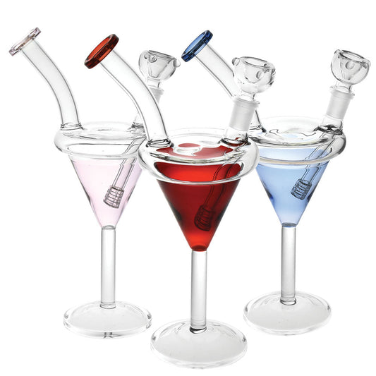 The High Culture Martini Glass Water Pipe - 9.5"/14mm F /
