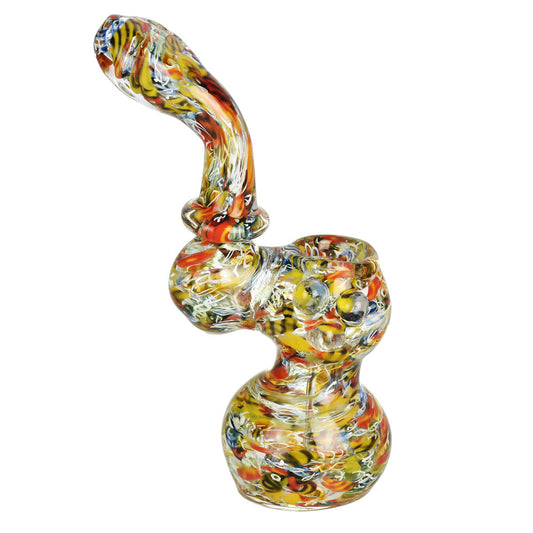 The High Culture Spotted Fritt Stand Up Bubbler - 6"/Colors Vary