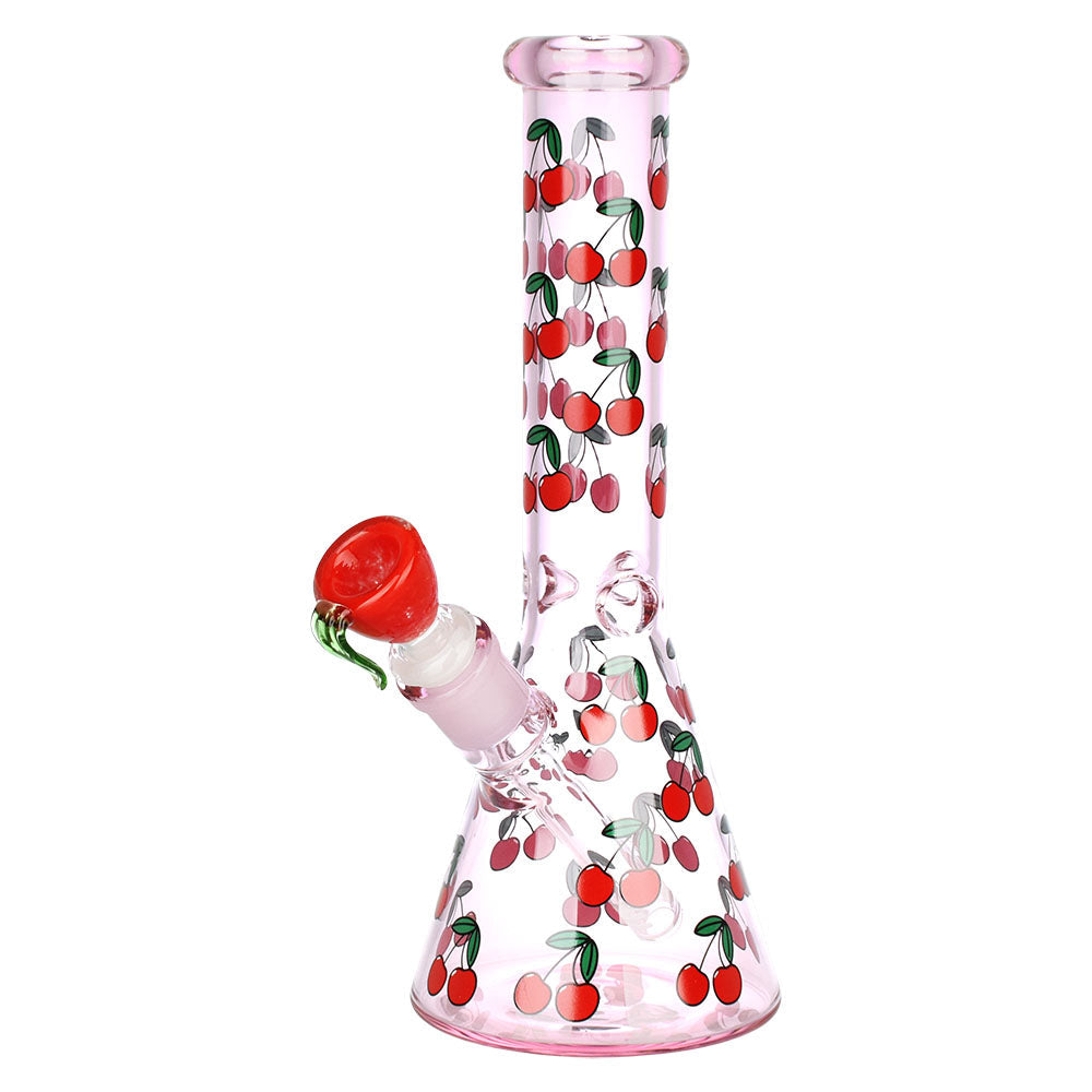 The High Culture Life Is A Bowl Of Cherries Beaker Water Pipe | 10" | 14mm F