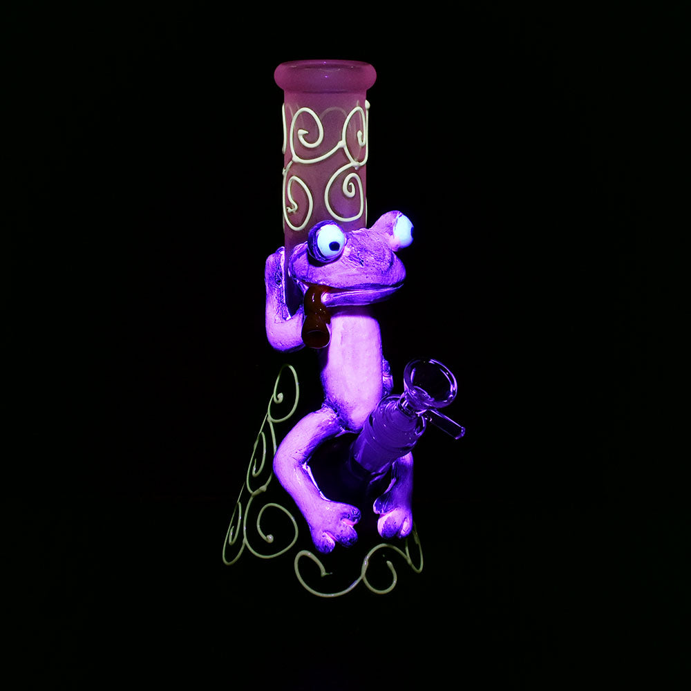 The High Culture Frog King Beaker Water Pipe | 9.75" | 14mm F