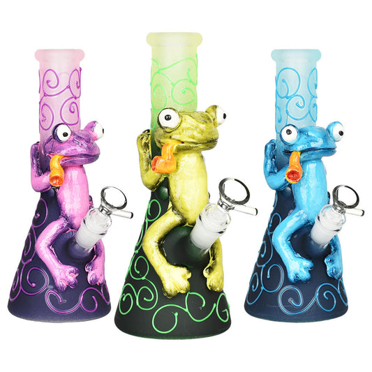 The High Culture Frog King Beaker Water Pipe | 9.75" | 14mm F