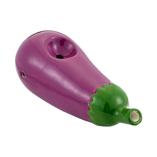 The High Culture Mini Eggplant Ceramic Pipe | 4.5"