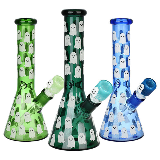 The High Culture Ghostly Beaker Water Pipe | 10" | 14mm F