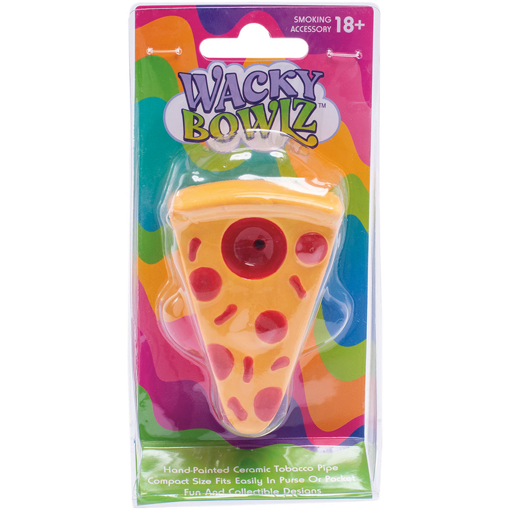 Wacky Bowlz Pizza Ceramic Hand Pipe | 3.25"