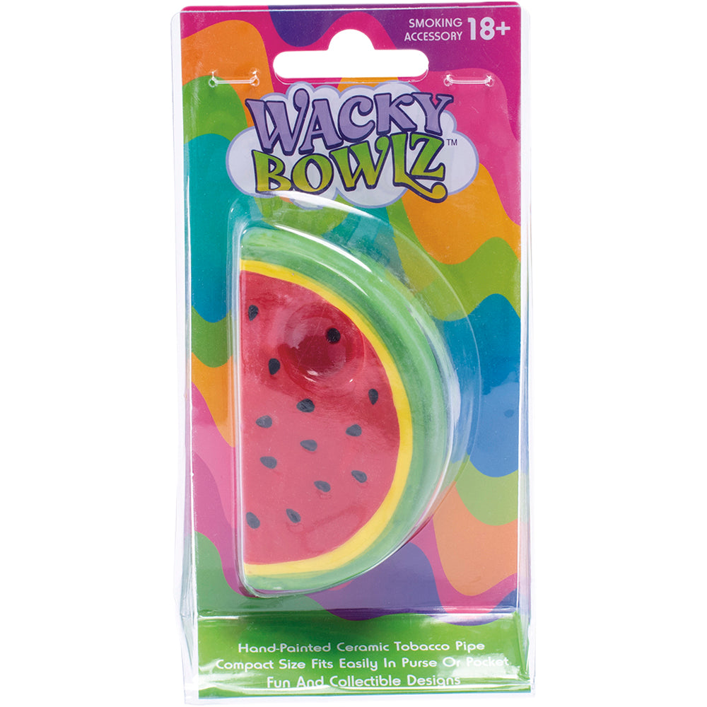 Wacky Bowlz Watermelon Ceramic Hand Pipe | 3.5"