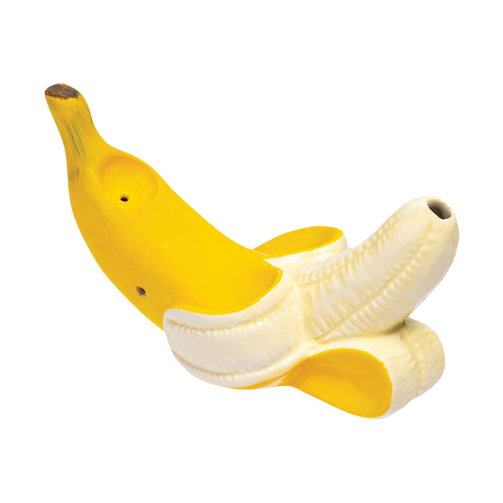 Wacky Bowlz Peeled Banana Ceramic Hand Pipe | 5.5