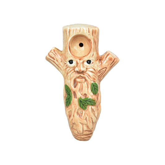 Wacky Bowlz Tree Man Ceramic Hand Pipe | 4.25"