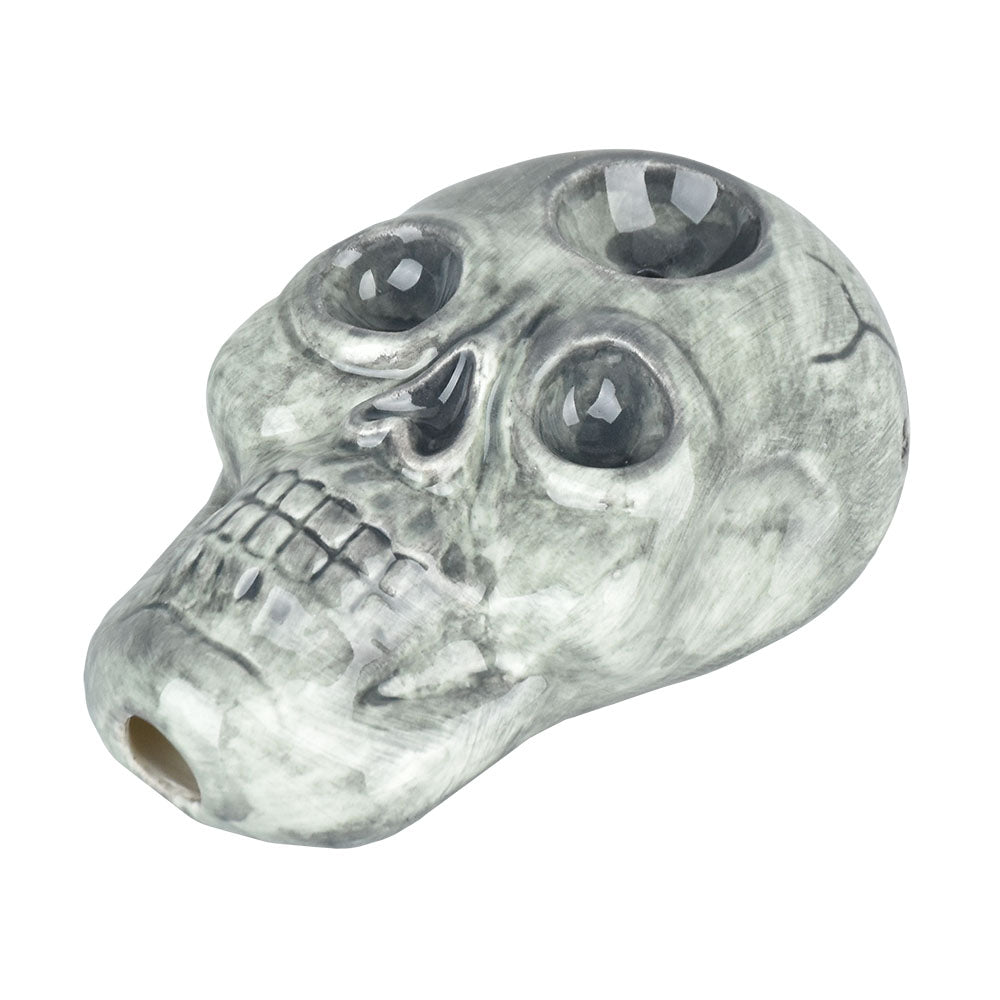Wacky Bowlz Skull Ceramic Hand Pipe | 3.5"