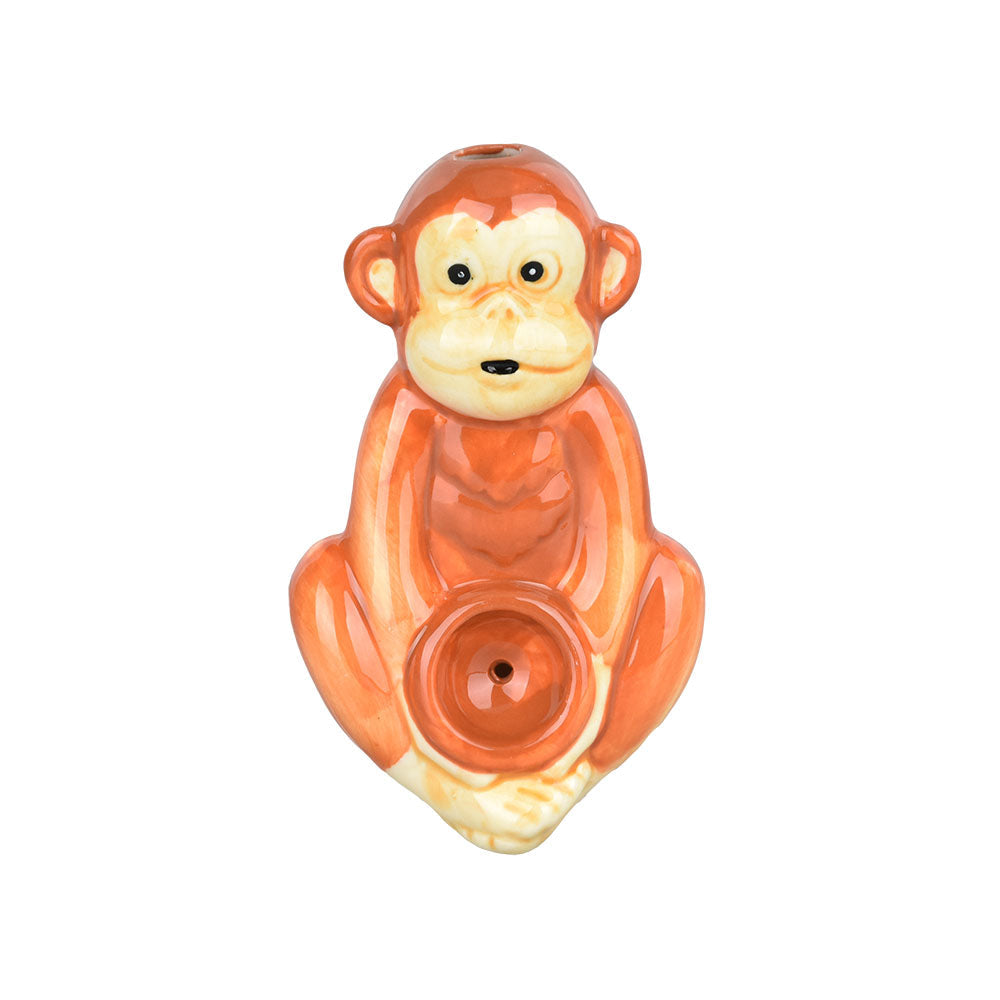 Wacky Bowlz Monkey Ceramic Hand Pipe | 4"