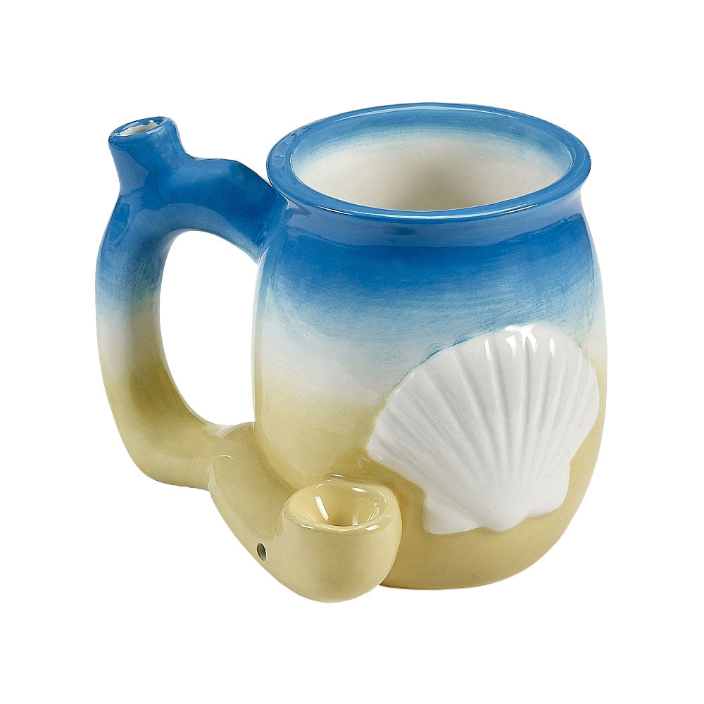 Roast & Toast Beach Shell Ceramic Pipe Mug | 11oz