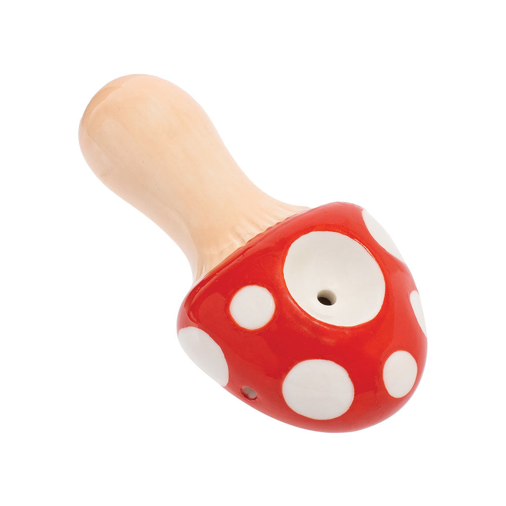 Wacky Bowlz Mushroom Ceramic Pipe | 3.5"