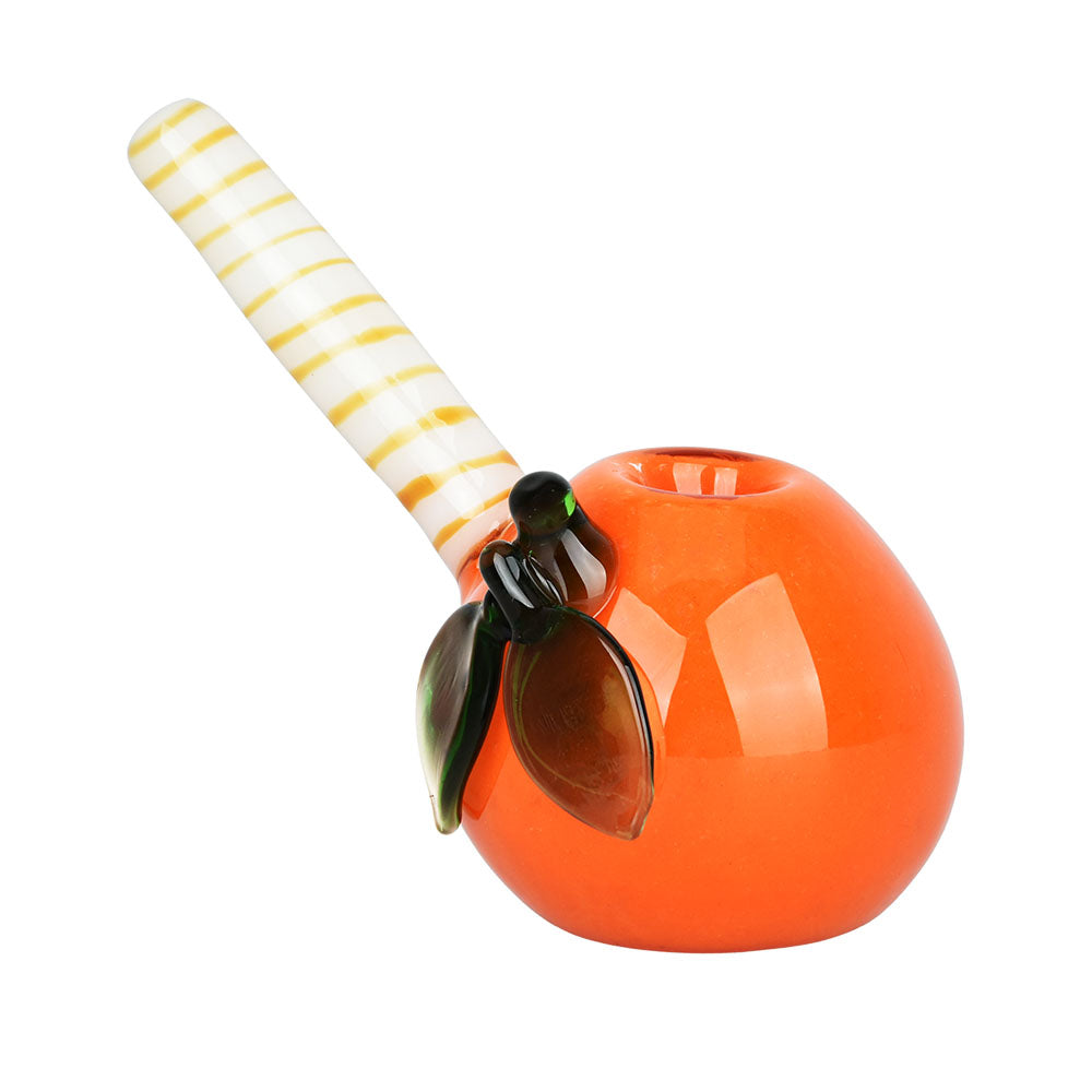 The High Culture Peach Glass Bubbler Pipe - 4.5