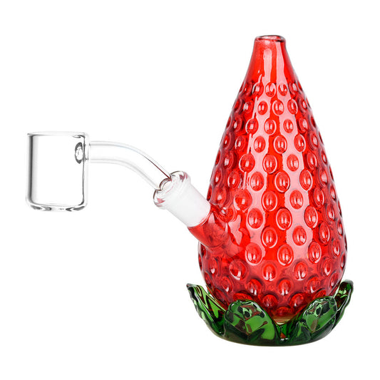 The High Culture Strawberry Glass Mini Rig - 4.5" / 10mm F