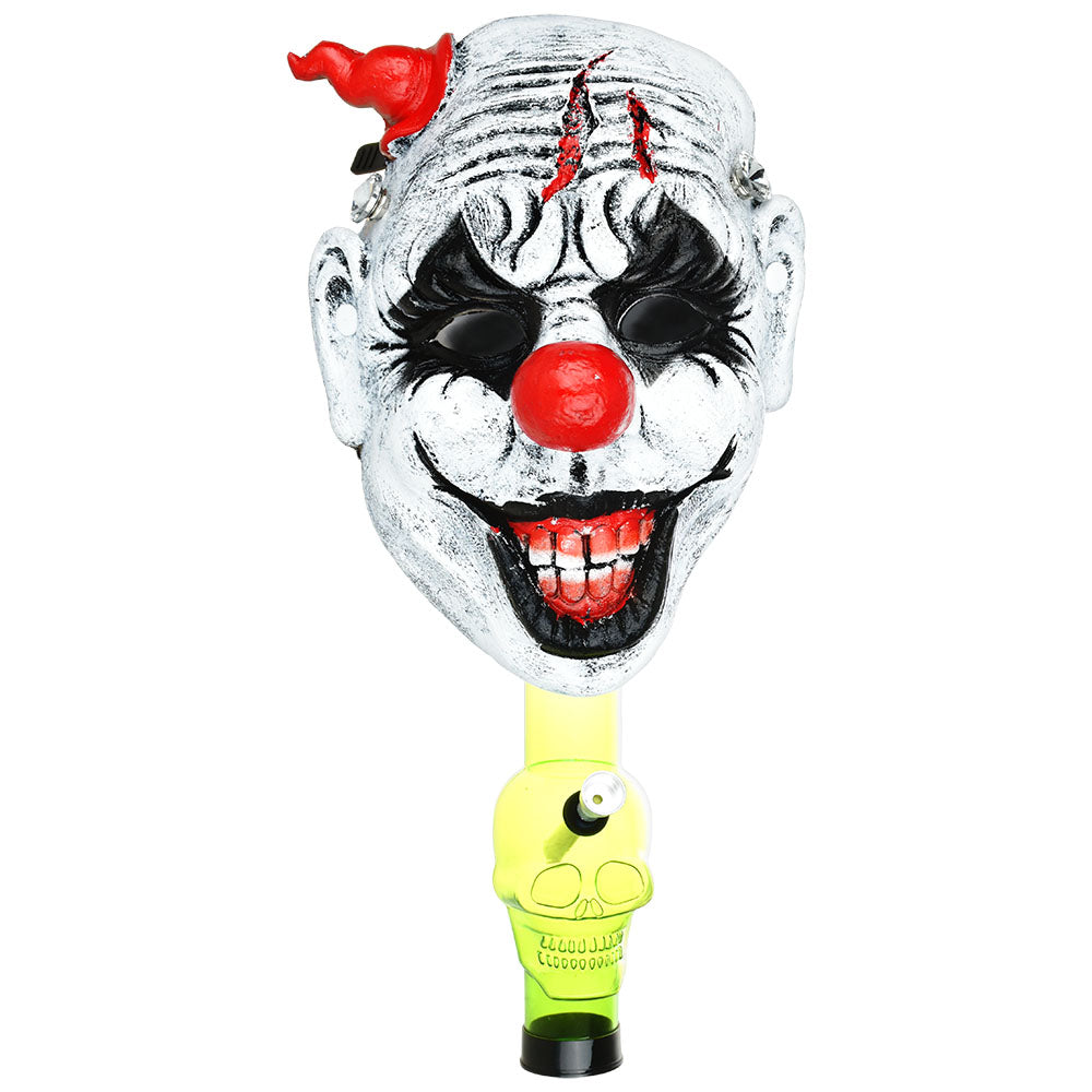 The High Culture  Clown Gas Mask w/ Acrylic Water Pipe - 8"