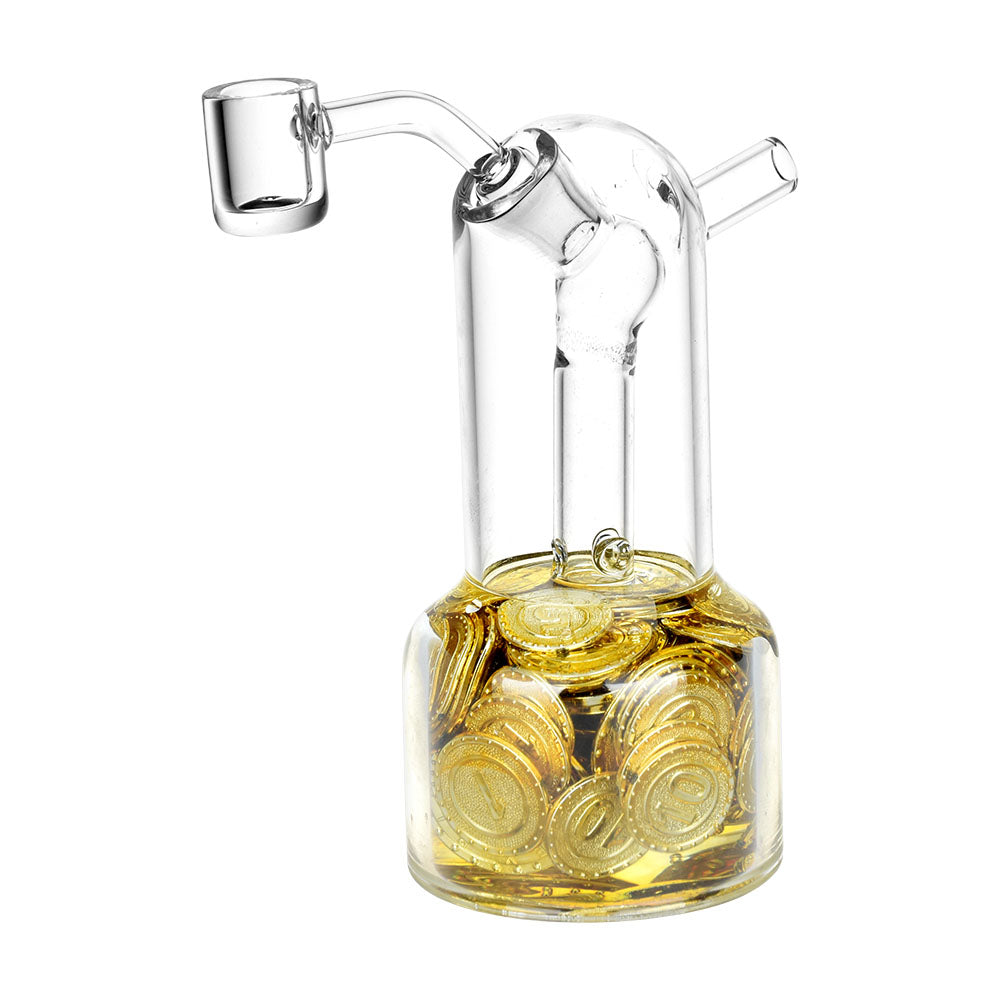 The High Culture Crypto Currency Glass Dab Rig - 6" / 14mm F