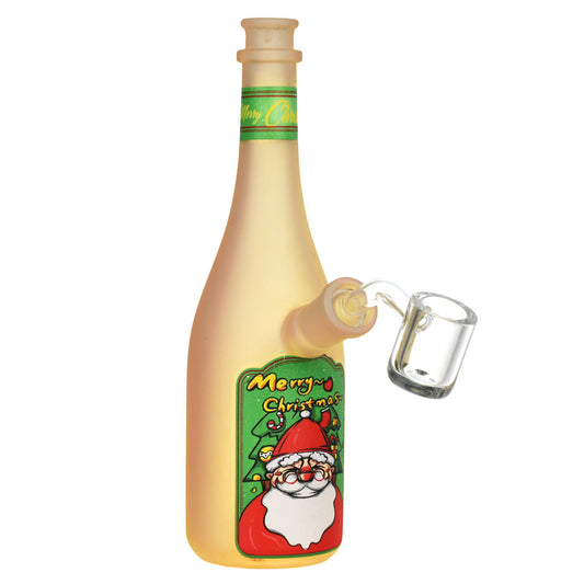 The High Culture Christmas  Bottle Glass Rig - 7.25" / 14mm F
