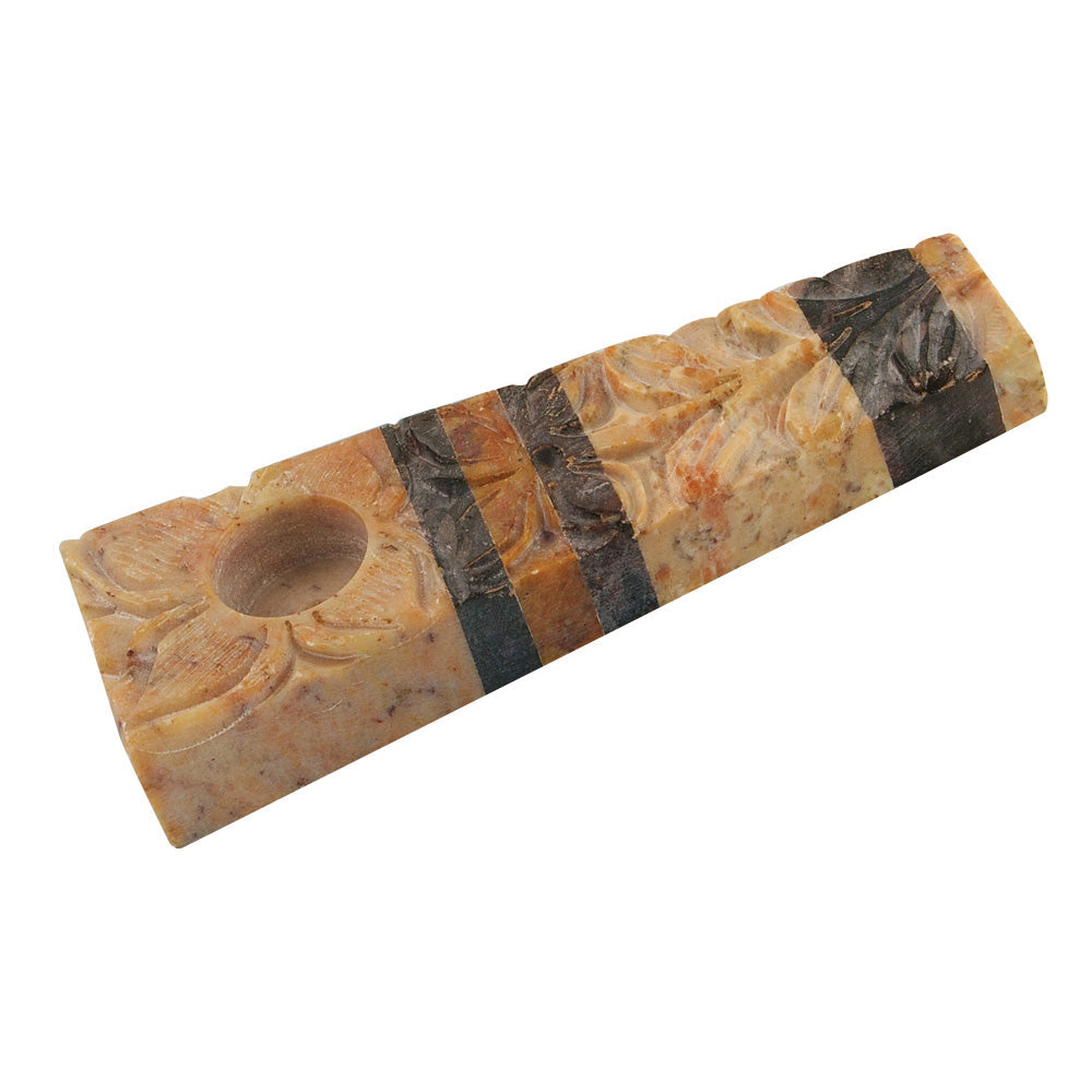 The High Culture Multicolor Striped Stone Pipe