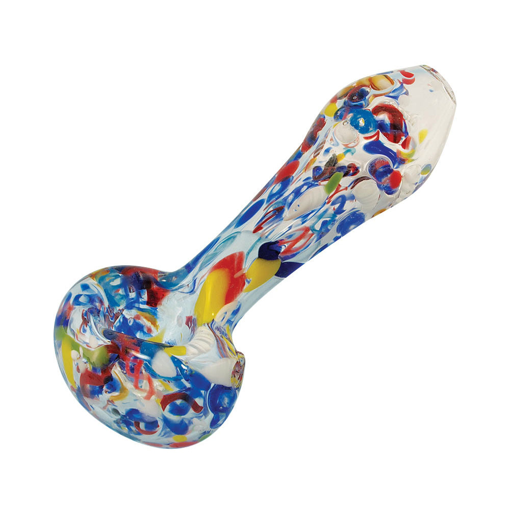 The High Culture Splatter Frit Glass Spoon Pipe