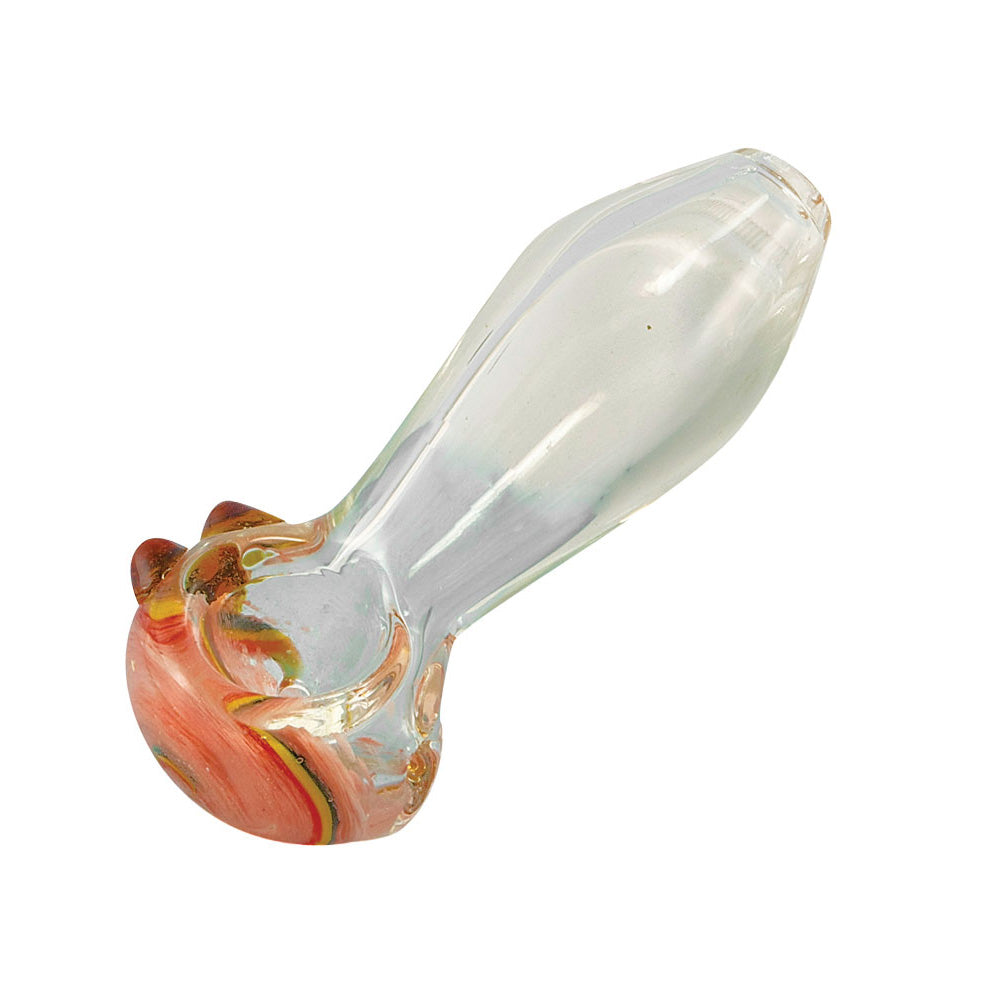 The High Culture Small Transparent Glass Spoon Pipe w/ Spiral