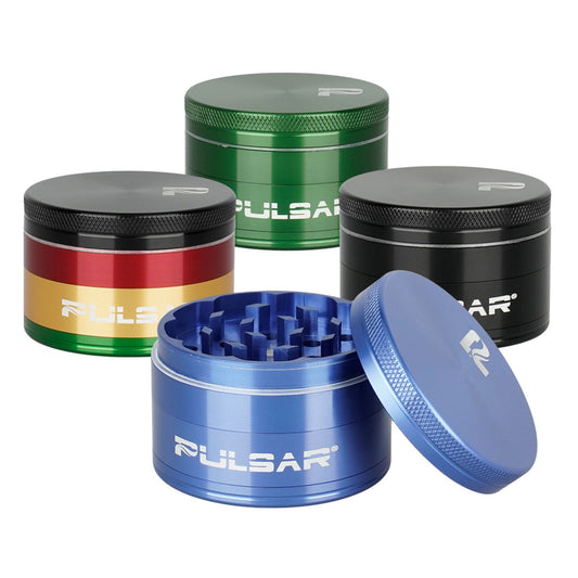 Pulsar Solid Top Aluminum Grinder - 4pc / 2.25" GR761