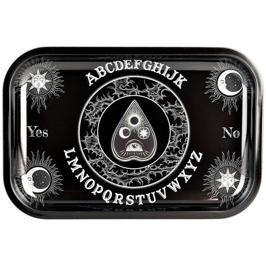 The High Culture Ouija Board Metal Rolling Tray - 11.25" x 7.5"