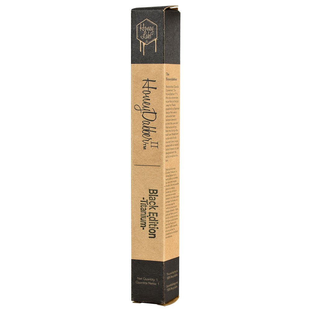 Honey Labs HoneyDabber II Black Walnut Vapor Straw | Titanium Tip