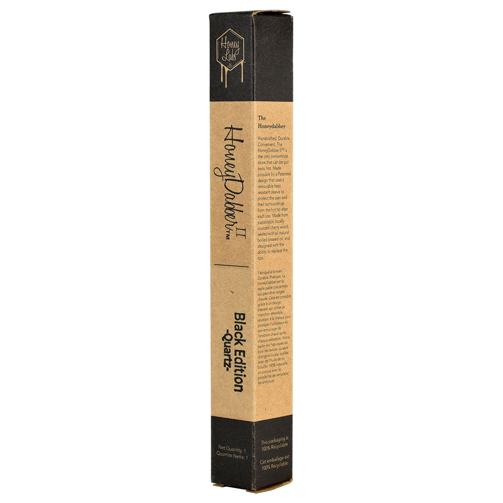 Honey Labs HoneyDabber II Black Walnut Vapor Straw | Quartz Tip