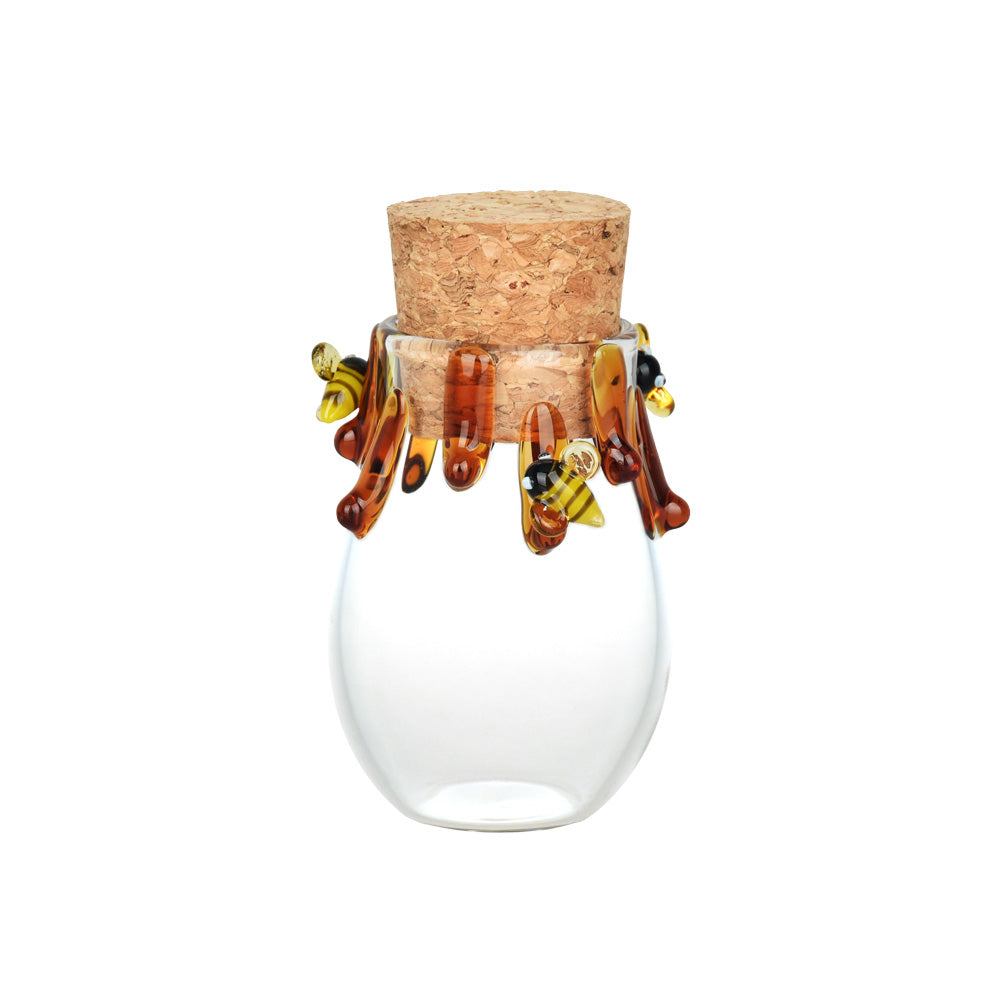 The High Culture Honey Bee Glass Storage Jar - 3.25"